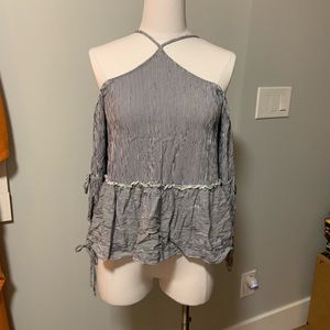 American Eagle Halter Top with sleeves.